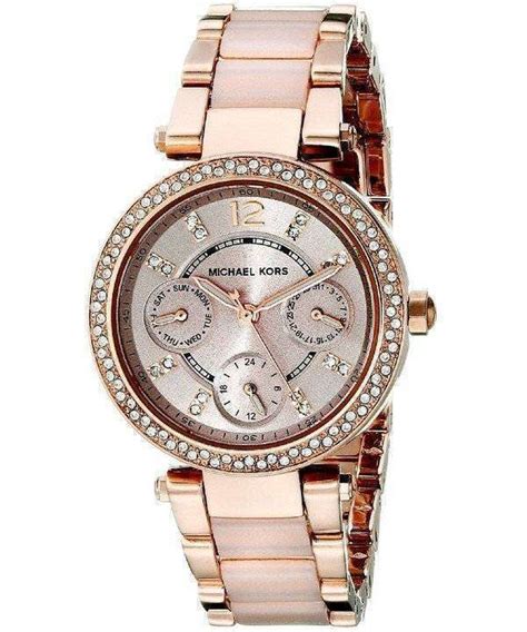 ladies michael kors parker watch mk6110|Michael Kors mini rose dial.